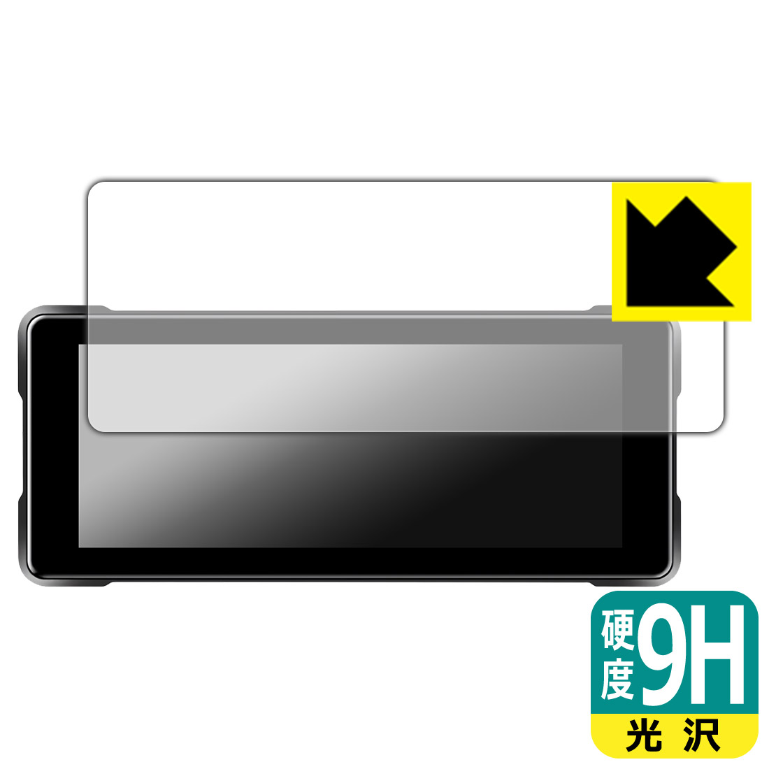 9H高硬度【 光沢 】保護フィルム バイク用 7インチ ディスプレイ MTC-3 日本製 自社製造直販
