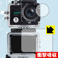 衝撃吸収【 光沢 】保護フィルム AUKEY AC-LC2【 防水ケース用(モニター部・レンズ部) 】 日本製 自社製造直販