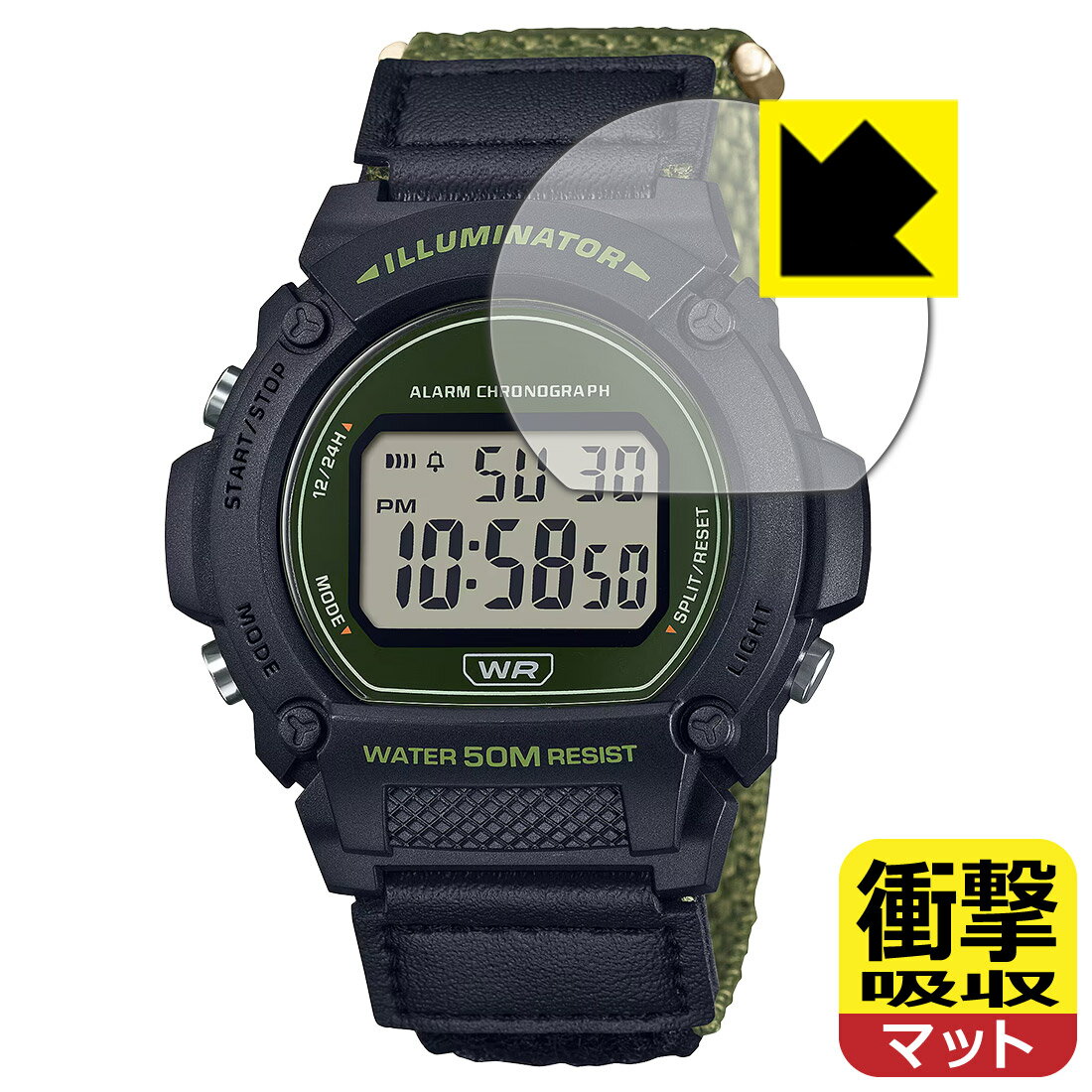 対応機種●対応機種 : カシオ スタンダード W-219Hシリーズ専用の商品です。●製品内容 : 風防用フィルム1枚・クリーニングワイプ1個●特殊素材の衝撃吸収層が外部からの衝撃を吸収し、機器へのダメージをやわらげます。『衝撃吸収(非光沢)の保護フィルム』●安心の国産素材を使用。日本国内の自社工場で製造し出荷しています。 ★貼り付け失敗交換サービス対象商品★ 国内自社工場製造・発送だからできる 安心の製品保証とサポート ■製品保証 お届けした製品が誤っていたり、不具合があった場合などには、お届けから1ヶ月以内にメールにてお問い合わせください。交換等対応させていただきます。[キャンセル・返品（返金・交換）について] ■■貼り付け失敗時の交換サービス■■貼り付けに失敗しても1回だけ無償交換ができます。(失敗したフィルムをお送りいただき、新品に無償交換します。往復の送料のみお客様にご負担をお願いいたします。詳しくは製品に同封の紙をご確認ください) ■■保護フィルム貼り付け代行サービス■■保護フィルムの貼り付け作業に自信がない方には、PDA工房で貼り付け作業を代行いたします。(PDA工房の保護フィルムのみが対象です。詳しくは製品に同封の紙をご確認ください) 衝撃吸収【反射低減】保護フィルム 素材説明 ■衝撃を吸収＆割れない安心感特殊素材の衝撃吸収層がたわむことで衝撃を吸収し、液晶画面や機器へのダメージをやわらげます。ガラスフィルムは割れることがあるため、破損部分でケガをすることがありますが、このフィルムはPET素材ですので、絶対に割れず、安全にお使いいただけます。もちろん割れたカケラが落ちることもありませんので、異物混入などのトラブルも未然に防ぎます。■画面の映り込みを抑える反射防止タイプ！表面に微細な凹凸を作ることにより、外光を乱反射させギラツキを抑える「アンチグレア加工」がされております。屋外での太陽光の映り込み、屋内でも蛍光灯などの映り込みが気になるシーンが多い方におすすめです。また、指紋がついた場合でも目立ちにくいという特長があります。■指紋が目立ちにくい上、フッ素加工で汚れがつきにくい！反射防止のアンチグレア加工で指紋が目立ちにくい上、表面はフッ素コーティングがされており、皮脂や汚れがつきにくく、また、落ちやすくなっています。指滑りはさらさらな使用感です。■抗菌加工で清潔抗菌加工によりフィルム表面の菌の繁殖を抑えることができます。清潔な画面を保ちたい方におすすめです。※抗菌率99.9％ / JIS Z2801 抗菌性試験方法による評価■気泡の入りにくい特殊な自己吸着タイプ接着面は気泡の入りにくい特殊な自己吸着タイプです。素材に柔軟性があり、貼り付け作業も簡単にできます。また、はがすときにガラス製フィルムのように割れてしまうことはありません。貼り直しが何度でもできるので、正しい位置へ貼り付けられるまでやり直すことができます。■安心の日本製最高級グレードの国産素材を日本国内の弊社工場で加工している完全な Made in Japan です。安心の品質をお届けします。 【ポスト投函送料無料】商品は【ポスト投函発送 (追跡可能メール便)】で発送します。お急ぎ、配達日時を指定されたい方は以下のクーポンを同時購入ください。【お急ぎ便クーポン】　プラス110円(税込)で速達扱いでの発送。お届けはポストへの投函となります。【配達日時指定クーポン】　プラス550円(税込)で配達日時を指定し、宅配便で発送させていただきます。【お急ぎ便クーポン】はこちらをクリック【配達日時指定クーポン】はこちらをクリック