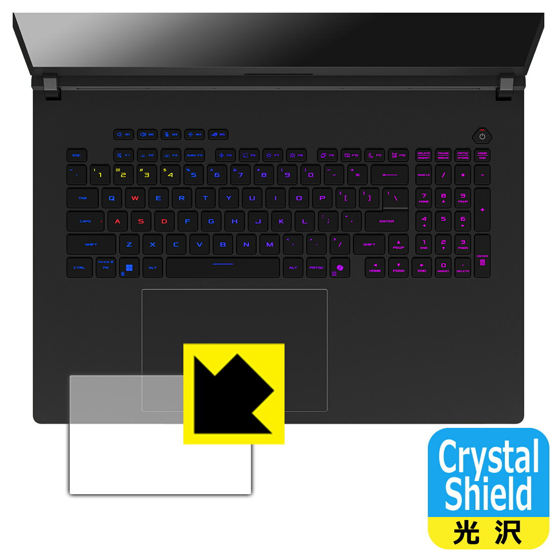 Crystal Shield�� ���� ���ݸ�ե���� ASUS ROG Strix SCAR 18 (2025) G835LW/G835LX (���å��ѥå���) ������ ������¤ľ��