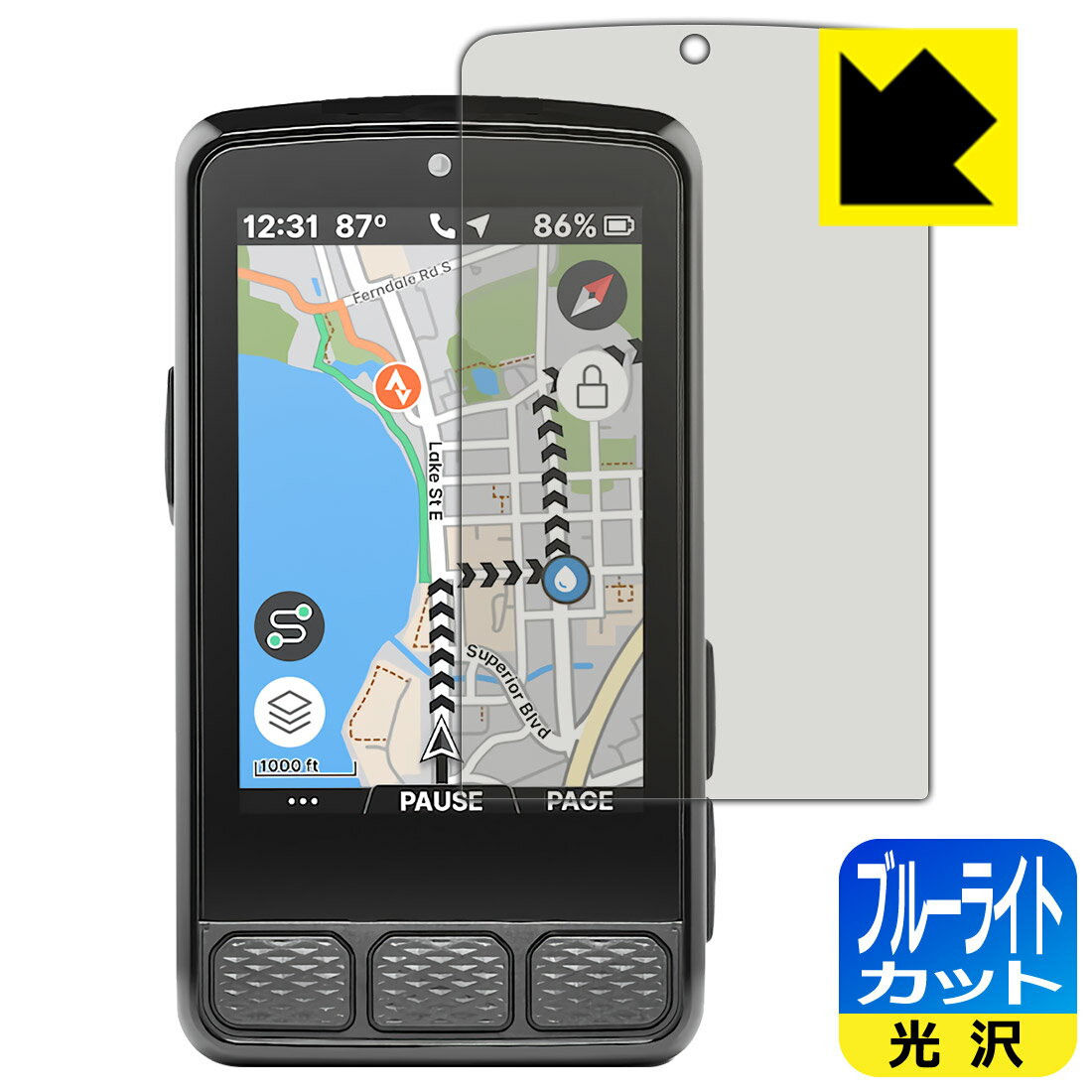 �֥롼�饤�ȥ��åȡ� ���� ���ݸ�ե���� Wahoo ELEMNT ROAM 3 ������ ������¤ľ��