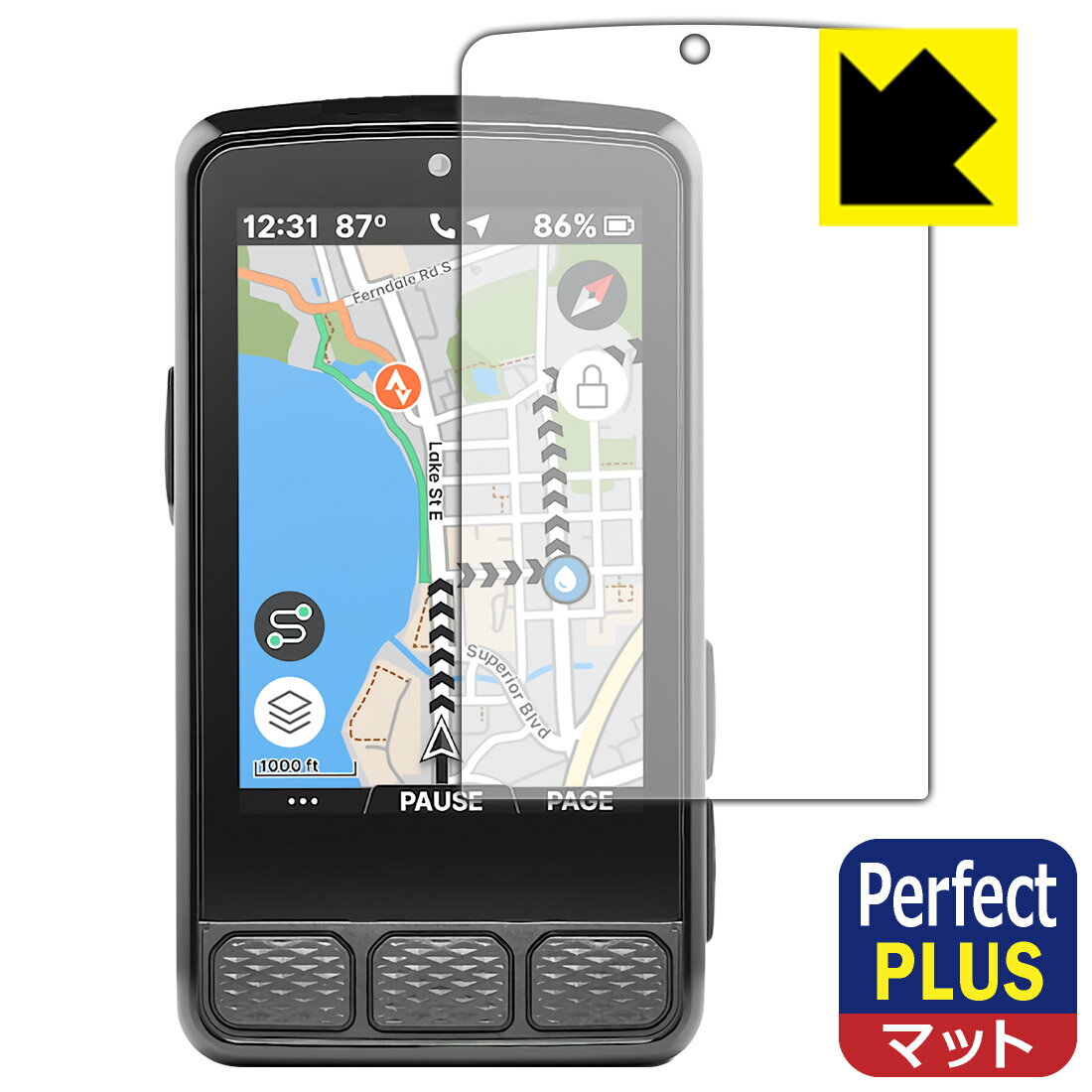 Perfect Shield Plus�� ȿ���㸺 ���ݸ�ե���� Wahoo ELEMNT ROAM 3 ������ ������¤ľ��