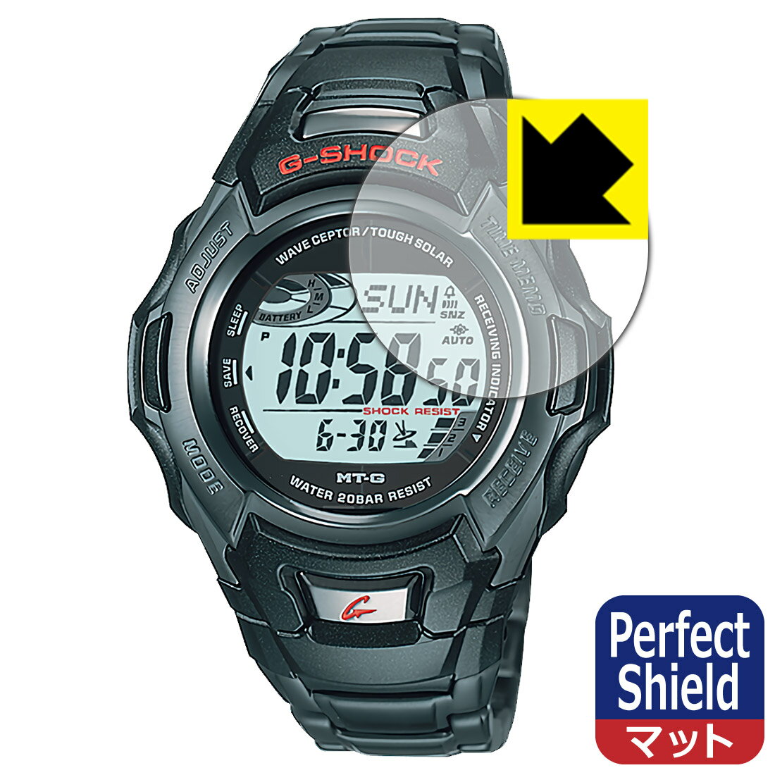 対応機種●対応機種 : CASIO G-SHOCK MTG-900IDJ シリーズ 専用の商品です。●製品内容 : 風防用フィルム1枚・クリーニングワイプ1個●「Perfect Shield」は画面の反射を抑え、指のすべりもなめらかな指紋や皮脂汚れがつきにくい『アンチグレアタイプ(非光沢)の保護フィルム』●安心の国産素材を使用。日本国内の自社工場で製造し出荷しています。 ★貼り付け失敗交換サービス対象商品★ 国内自社工場製造・発送だからできる 安心の製品保証とサポート ■製品保証 お届けした製品が誤っていたり、不具合があった場合などには、お届けから1ヶ月以内にメールにてお問い合わせください。交換等対応させていただきます。[キャンセル・返品（返金・交換）について] ■■貼り付け失敗時の交換サービス■■貼り付けに失敗しても1回だけ無償交換ができます。(失敗したフィルムをお送りいただき、新品に無償交換します。往復の送料のみお客様にご負担をお願いいたします。詳しくは製品に同封の紙をご確認ください) ■■保護フィルム貼り付け代行サービス■■保護フィルムの貼り付け作業に自信がない方には、PDA工房で貼り付け作業を代行いたします。(PDA工房の保護フィルムのみが対象です。詳しくは製品に同封の紙をご確認ください) Perfect Shield【反射低減】保護フィルム 素材説明 ■画面の映り込みを抑える反射防止タイプ！表面に微細な凹凸を作ることにより、外光を乱反射させギラツキを抑える「アンチグレア加工」がされております。屋外での太陽光の映り込み、屋内でも蛍光灯などの映り込みが気になるシーンが多い方におすすめです。また、指紋がついた場合でも目立ちにくいという特長があります。■防指紋のハードコート！さらさらな指ざわり！指滑りはさらさらな使用感でストレスのない操作・入力が可能です。ハードコート加工がされており、キズや擦れに強くなっています。簡単にキズがつかず長くご利用いただけます。反射防止のアンチグレア加工で指紋が目立ちにくい上、表面は防汚コーティングがされており、皮脂や汚れがつきにくく、また、落ちやすくなっています。■気泡の入りにくい特殊な自己吸着タイプ接着面は気泡の入りにくい特殊な自己吸着タイプです。素材に柔軟性があり、貼り付け作業も簡単にできます。また、はがすときにガラス製フィルムのように割れてしまうことはありません。貼り直しが何度でもできるので、正しい位置へ貼り付けられるまでやり直すことができます。■安心の日本製最高級グレードの国産素材を日本国内の弊社工場で加工している完全な Made in Japan です。安心の品質をお届けします。 【ポスト投函送料無料】商品は【ポスト投函発送 (追跡可能メール便)】で発送します。お急ぎ、配達日時を指定されたい方は以下のクーポンを同時購入ください。【お急ぎ便クーポン】　プラス110円(税込)で速達扱いでの発送。お届けはポストへの投函となります。【配達日時指定クーポン】　プラス550円(税込)で配達日時を指定し、宅配便で発送させていただきます。【お急ぎ便クーポン】はこちらをクリック【配達日時指定クーポン】はこちらをクリック