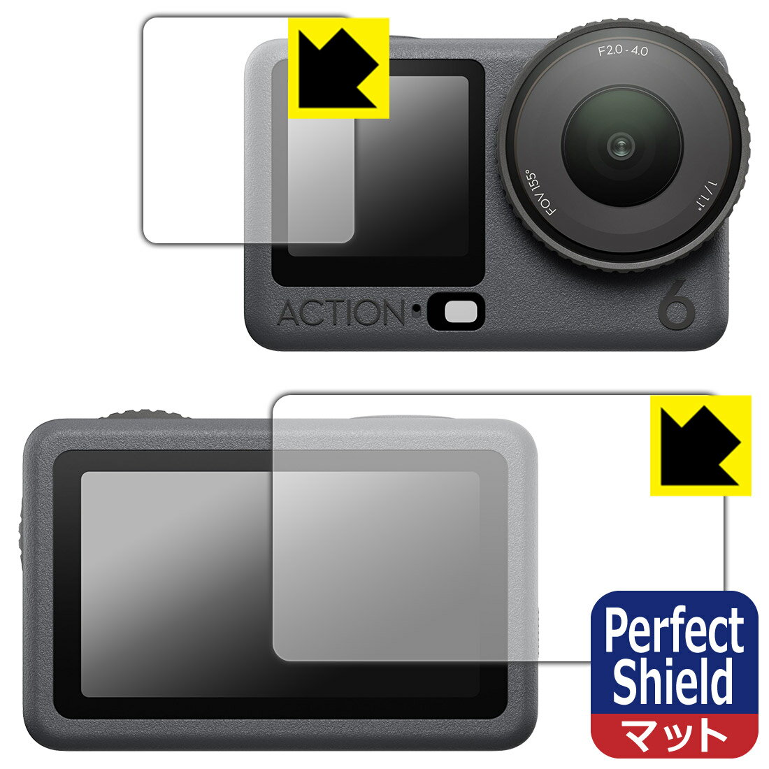 Perfect Shield�� ȿ���㸺 ���ݸ�ե���� DJI Osmo Action 6 (�ᥤ����/������) ������ ������¤ľ��