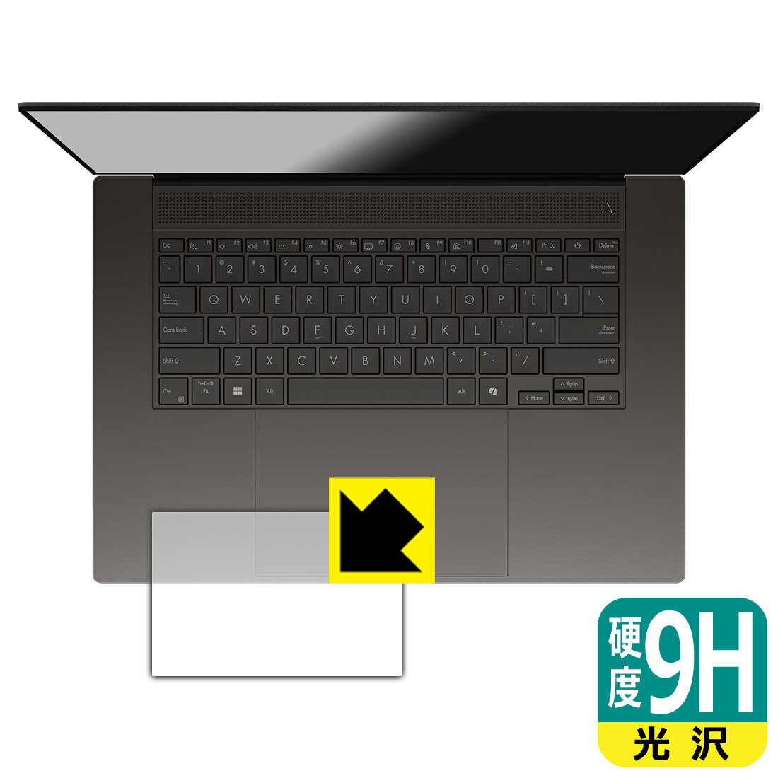 樂天商城 - 9H高硬度【 光沢 】保護フィルム ASUS Zenbook S 16 (UM5606WA/UM5606KA) タッチパッド用 日本製 自社製造直販