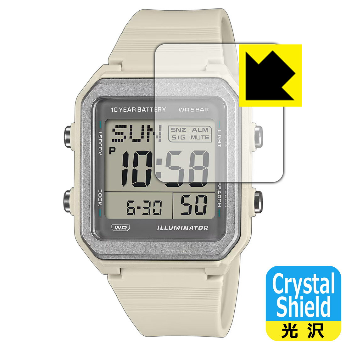 Crystal Shield�� ���� ���ݸ�ե���� CASIO Collection W-221H ���꡼�� ������ ������¤ľ��