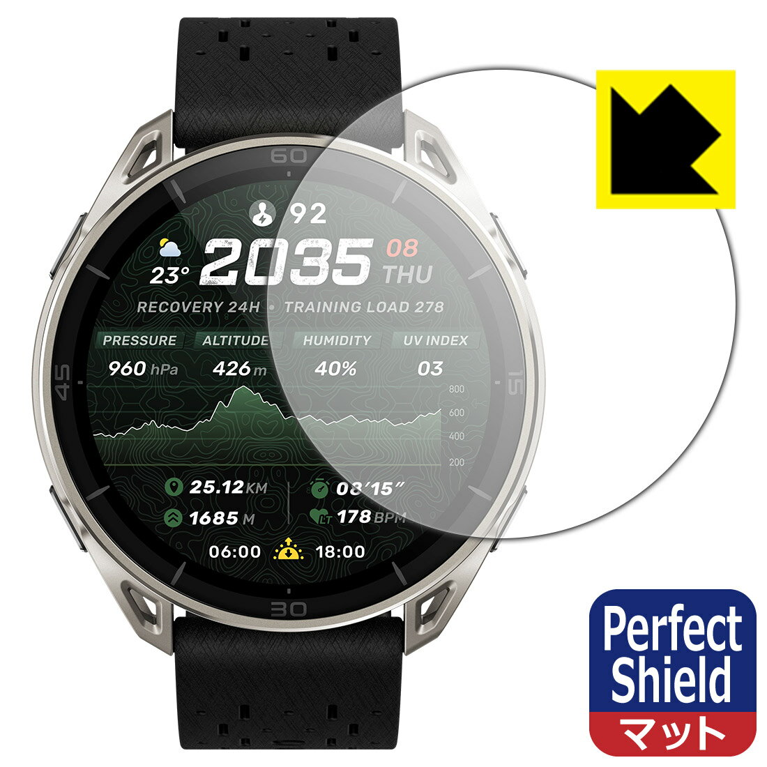 樂天商城 - Perfect Shield【 反射低減 】保護フィルム Amazfit Cheetah 2 Ultra 日本製 自社製造直販