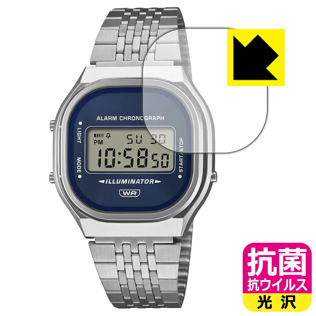 抗菌 抗ウイルス【 光沢 】保護フィルム CASIO CLASSIC A140WE シリーズ 日本製 自社製造直販
