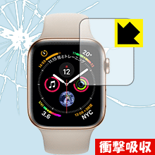 衝撃吸収【 光沢 】保護フィルム Apple Watch Series 5 / Series 4 (40mm用) 日本製 自社製造直販