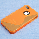 【ポスト投函送料無料】★iPhone 4S対応★TPUケース for iPhone 4(Sデザイン) オレンジ【B級品】【訳あり_spsp1304】【スマホケース】 【RCP】【smtb-kd】