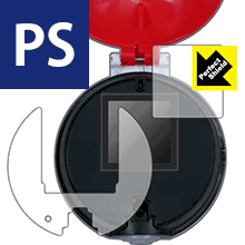 Perfect Shield ポケットモンスター ガチッとゲットだぜ!モンスターボール用 液晶保護フィルム (画面用/ふち用 2枚組) 日本製 自社製造直販