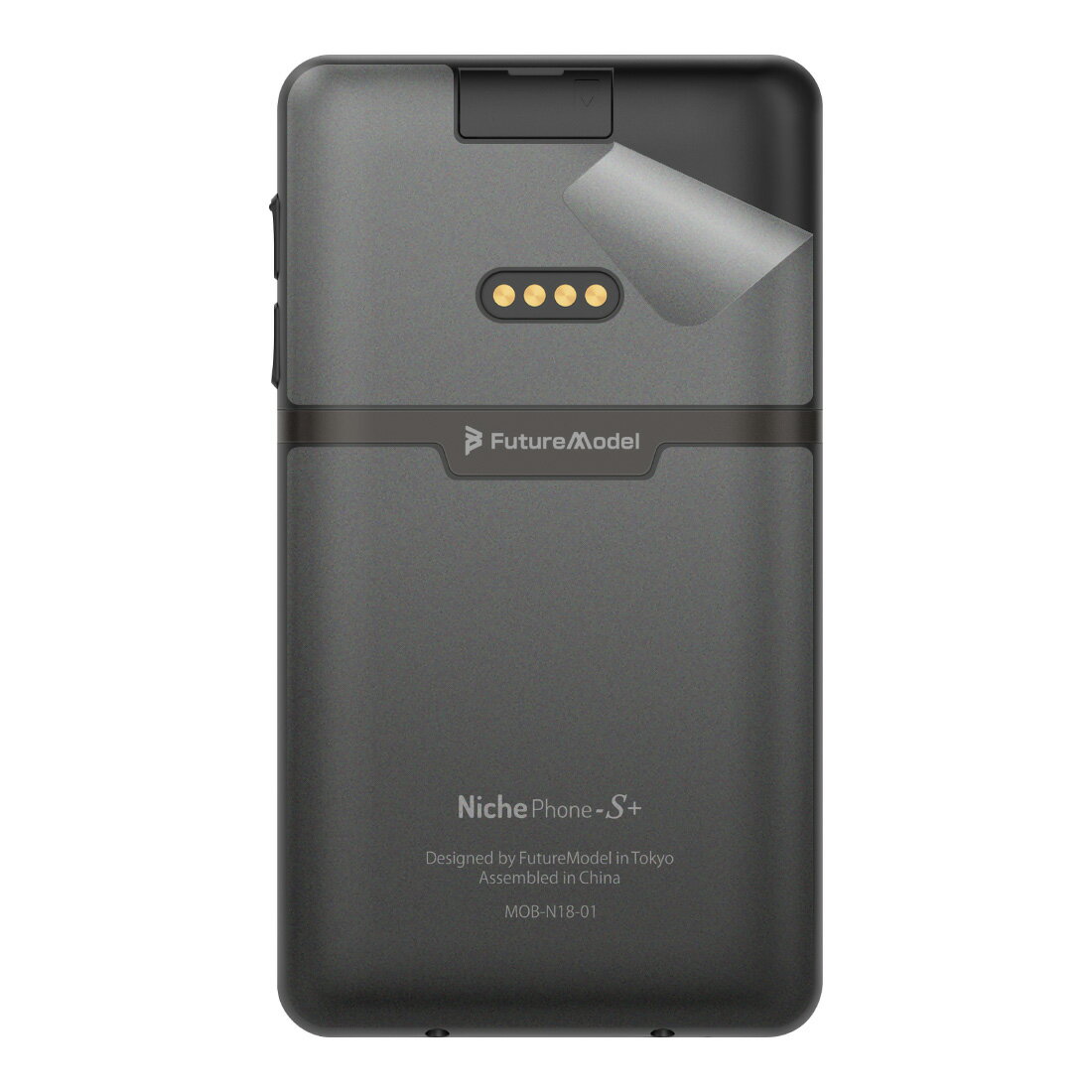 スキンシール NichePhone-S＋ / NichePhone-S 4G 【 透明・すりガラス調 ...