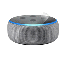 スキンシール Amazon Echo Dot (第3世代・2018年10月発売モデル) 【 透明・す