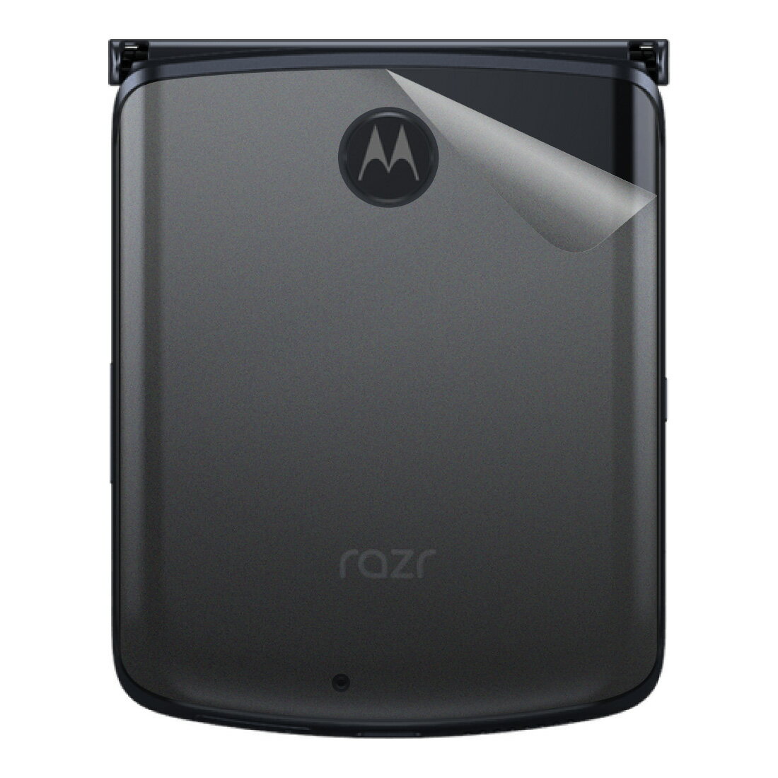 スキンシール Motorola razr 5G 【透明 すりガラス調】 日本製 自社製造直販