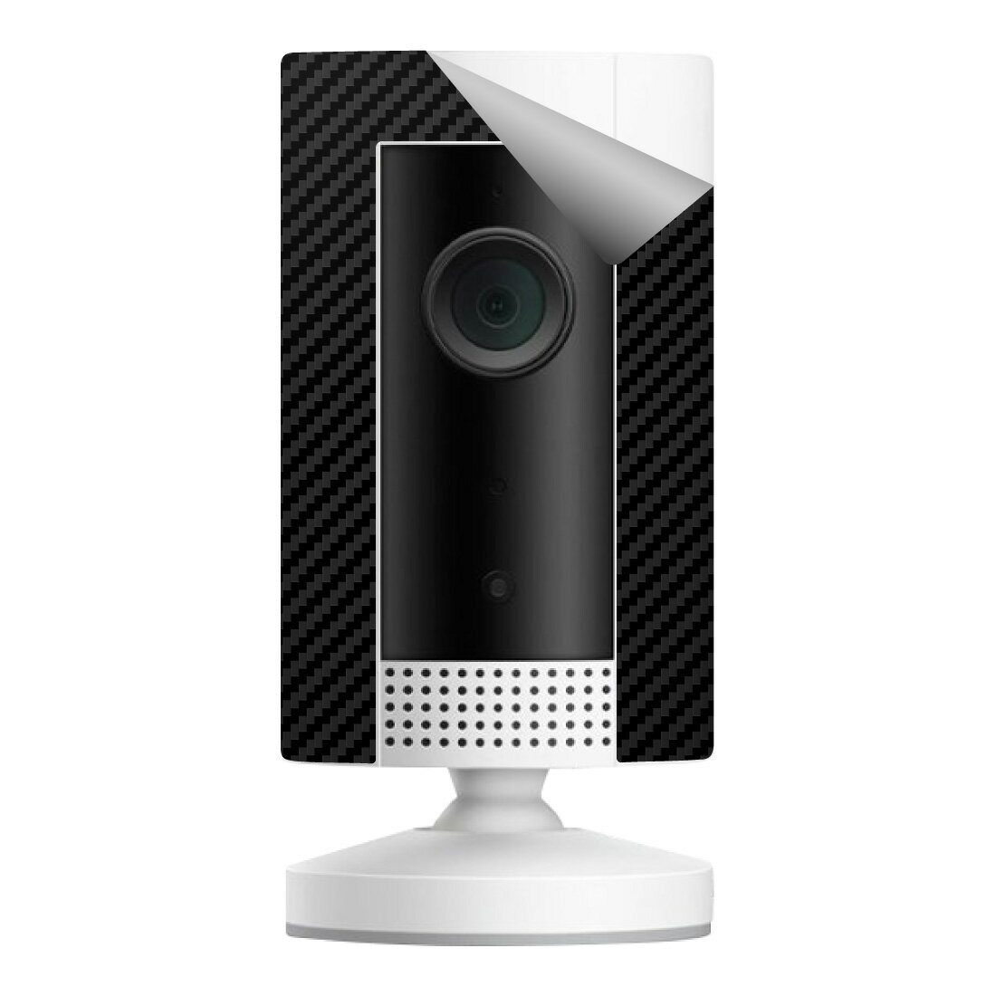 ●対応機種 : Ring Indoor Cam (インドアカム) 第1世代 (2022年発売モデル)専用の商品です。●内容量 : 1セット●3M&#8482;の高品質なフィルムで機器をドレスアップし、キズや汚れからもしっかり保護!●機種毎の専用サイズにカット済みですので、商品が届いたらそのまま貼るだけと手軽です。【貼り付け練習用の素材見本付き】【ポスト投函送料無料】商品は【ポスト投函発送 (追跡可能メール便)】で発送します。お急ぎ、配達日時を指定されたい方は以下のクーポンを同時購入ください。【お急ぎ便クーポン】　プラス110円(税込)で速達扱いでの発送。お届けはポストへの投函となります。【配達日時指定クーポン】　プラス550円(税込)で配達日時を指定し、宅配便で発送させていただきます。【お急ぎ便クーポン】はこちらをクリック【配達日時指定クーポン】はこちらをクリック&nbsp; ※機種毎の専用サイズにカット済みです。 フィルムの貼り付けに便利 フェルト付スキージー(10cm幅) ラップフィルムや保護フィルムを貼る際に便利な「フェルト付スキージー(別売)」も販売中です。 ●3M&#8482;の高品質なフィルムで機器をドレスアップし、キズや汚れからもしっかり保護! ドレスアップシール【Body Shield】は、3M&#8482;の高品質なフィルムをそれぞれの機器専用の形状に弊社で加工した製品で、好みのデザイン・カラーにドレスアップでき、キズや汚れからもしっかり保護できます!! 人気の高いカーボン調やグロスメタリック、木目調など、多くの種類・カラーをご用意。好みに合わせてお選びいただけます。 この製品は3M&#8482;の装飾用フィルム「ラップフィルム シリーズ1080」(木目調は「ダイノックフィルム」)を素材として使用しています。 「ラップフィルム シリーズ1080」は本来、自動車のラッピングを目的とした製品ですが、粘着材に再剥離性があることや、貼り付け時のエア抜きが簡単にできることなどから、デジタルガジェットへのラッピングにも推奨されている製品です。 木目調のドレスアップシールは3M&#8482;の装飾用フィルム「ダイノックフィルム」です。木の導管まで表現してリアルさを追求したシリーズで、まるで「木そのもの」のような質感です。 ●0.12mm～0.22mmの厚みなので、機器のフォルムや重さに影響しません 機器のイメージを変えたいけど、機器の厚みや重さが増すのが気になる方にもオススメです! (※柄や種類により厚さは異なります) ●高品質なラップフィルムを専用サイズにカット! 汎用製品は機器に合わせてご自身でカットする必要がありますが、この商品は弊社で機種毎の専用サイズにカット済みですので、商品が届いたらそのまま貼るだけと手軽です。 ●エア抜き加工フィルムなので、気泡が残りにくく簡単に貼れます 粘着面には微細なエア抜き用の溝があり、作業時に気泡が残りにくく簡単に貼れます。 ●再剥離性なので、はがしても糊が残りにくい 再剥離性のある粘着材ですので、はがしても糊が残りにくくなっています。(一部の製品は強粘着ですが、こちらもはがした後に糊が残りにくい素材です) ※貼り付け練習用の素材見本付きです 商品には貼り付け練習用の素材見本が付属しています。機器への貼り付け具合などを確認してから、本番の貼り付け作業を行うことができます。 種類 フィルムの特徴 カーボン調 3M ラップフィルム シリーズ1080 カーボン素材の凹凸にまでこだわったフィルムです。光の角度で印象が変わります。 グロス 3M ラップフィルム シリーズ1080 光沢感のあるフィルムで、メタリックやゴールドは高級感のあるツヤがあります。 マット 3M ラップフィルム シリーズ1080 艶消しタイプのフィルムで、マットな雰囲気が印象を変えます。 サテン 3M ラップフィルム シリーズ1080 ツヤを抑えた微光沢です。しっとりとした質感の高級感あるフィルムです。 木目調 3M ダイノックフィルム 木の導管まで表現してリアルさを追求したシリーズで、まるで「木そのもの」のような質感です。(このフィルムは強粘着タイプです) ■ 免責事項 ■ ・ ご使用方法、ご使用環境、人為的な外部要因、事故等の不可抗力などに起因する不具合など ・ 製品の貼り付け作業や機器から製品をはがす際などに発生した傷および汚れ、破損、損傷など ・ 貼り付け作業またはご使用環境下で生じた製品および機器の故障、傷、色調変化、汚れの付着など ・ 人災、天災、地変等、製品の品質に起因しない事由により発生した不具合など ・ 溶剤、クリーナー、ワックス、その他薬品等、影響を及ぼす可能性のある物質による不具合など ●本製品は機器の表面を装飾し、スリキズなどから保護するための商品です。一般的なユーザーが使用することが前提で、業務用途など厳しい環境下での利用を目的としたものではありません。 ●本製品はご自身の判断にて貼り付け作業等を行っていただくDIY製品です。本製品を利用したことによる機器の破損、損傷、故障、その他損害については有形/無形を問わず一切の責任を負いかねます。 ●品質向上のため、仕様などを予告なく変更する場合があります。予めご了承ください。 ●記載されている会社名・商品名等は各社の商標または登録商標です。