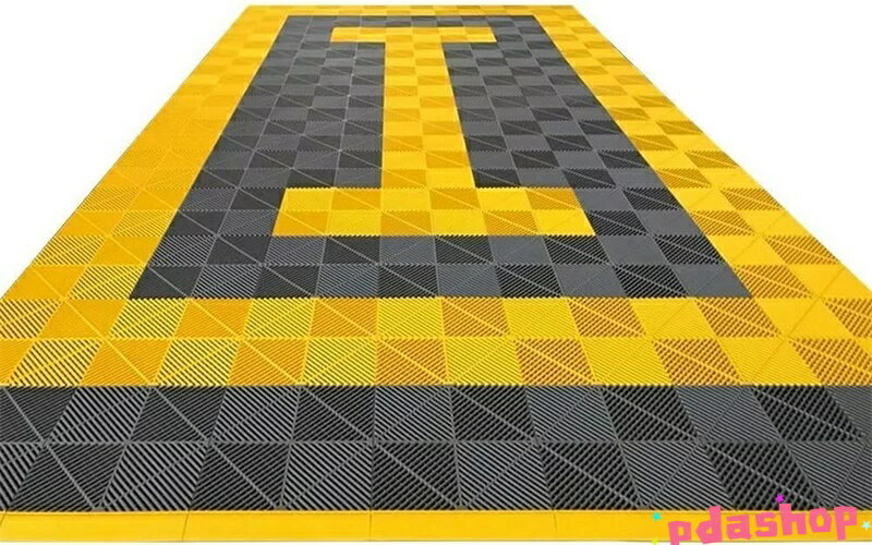 Rakuten - 【全品5%ポイント】ガレージタイル ガレージマット ガレージ 20枚セット THKJ 耐荷重10トン コーナー付き 車 バイク 駐車場 屋外 屋内 組立簡単 取り外し