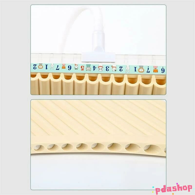 【全品2点で5%OFF】パンフルート 18パイプ Cキー パンパイプ マウスピース付き 管楽器 学生 初心者 キャリーバッグ付き
