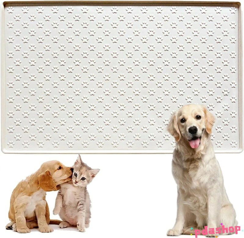 【全品5%ポイント】マット ペット用 犬 猫 エサ トレー シリコン ペットマット フードトレー ペット トイレトレー トイレエサ皿 ボウル置き用 人気
