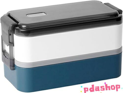 【全品2点で5%OFF】弁当箱 ランチボックス 2段 お弁当箱 1500ml 大容量 THKJ べんとう箱 ポータブル 食器付き 保温 保存容器 軽量 抗菌 仕切り付 パッキン付き