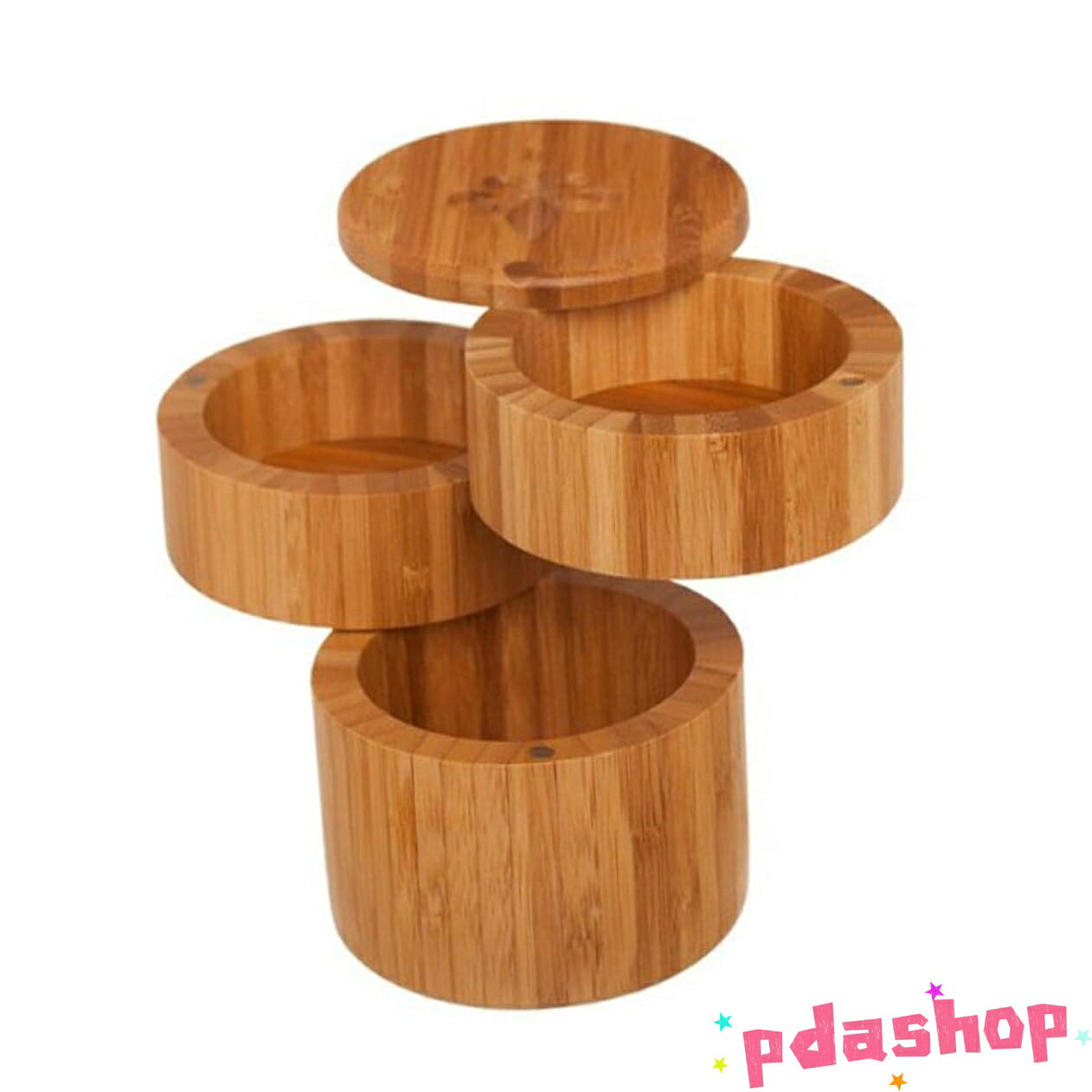 【全品5%ポイント】1 セット 竹の調味料入れ キッチンガジェット キッチンアクセサリー 木製 塩入れ 保存瓶 キャスター 容器 人気 おすすめ 便利 pdashop-10005688 PDA shop サンプル画像2