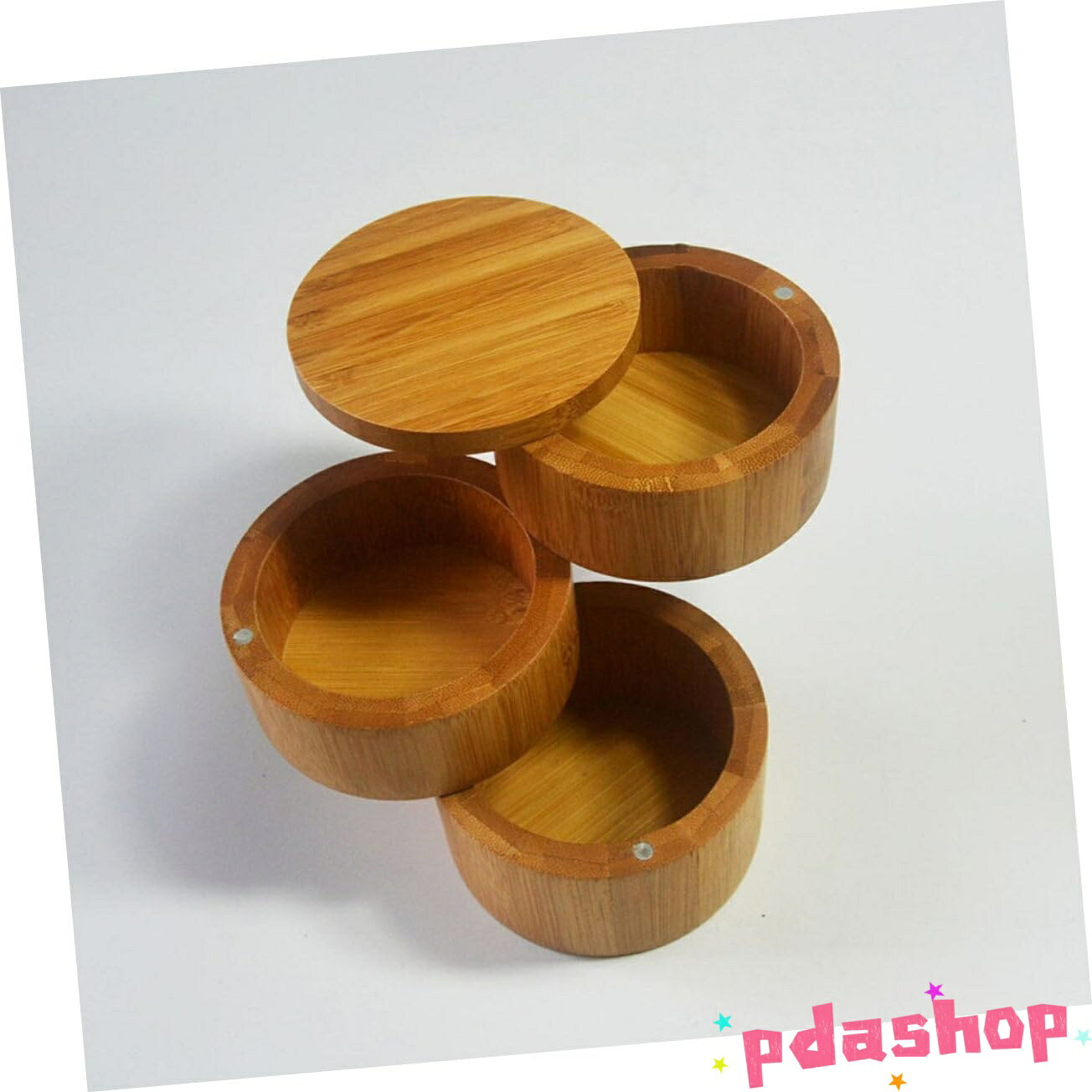 【全品5%ポイント】1 セット 竹の調味料入れ キッチンガジェット キッチンアクセサリー 木製 塩入れ 保存瓶 キャスター 容器 人気 おすすめ 便利 pdashop-10005688 PDA shop サンプル画像3
