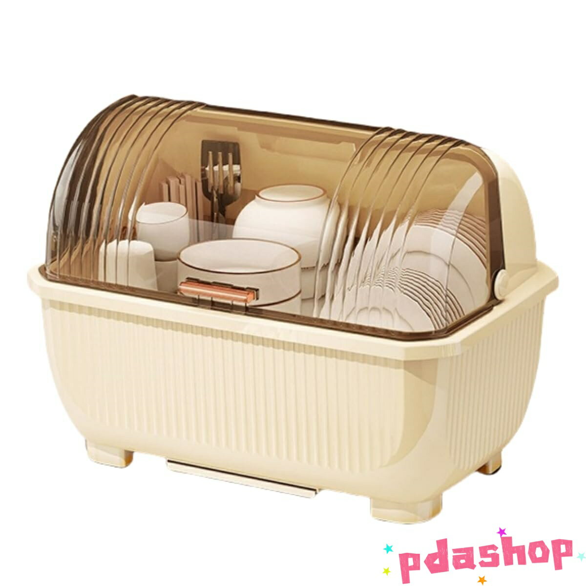 【全品2点で5%OFF】卓上食器棚 水切りラック 水切りかご 乾燥ラック 多機能 THKJ 横置き 錆びない 大容量 フード付き 食器ラック ディッシュラック 人気