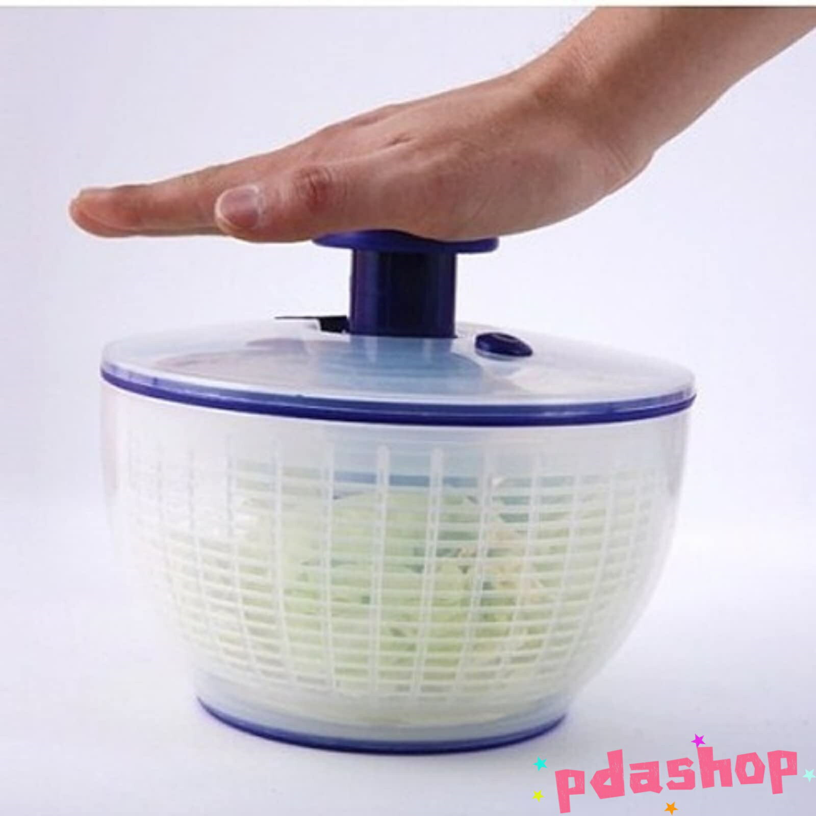 【全品2点で5%OFF】押圧式回転脱水サラダバスケット 野菜アスファルト THKJ 小円形 野菜水切り器 サラダスピナー 野菜水切り 人気 おすすめ 使いやすい