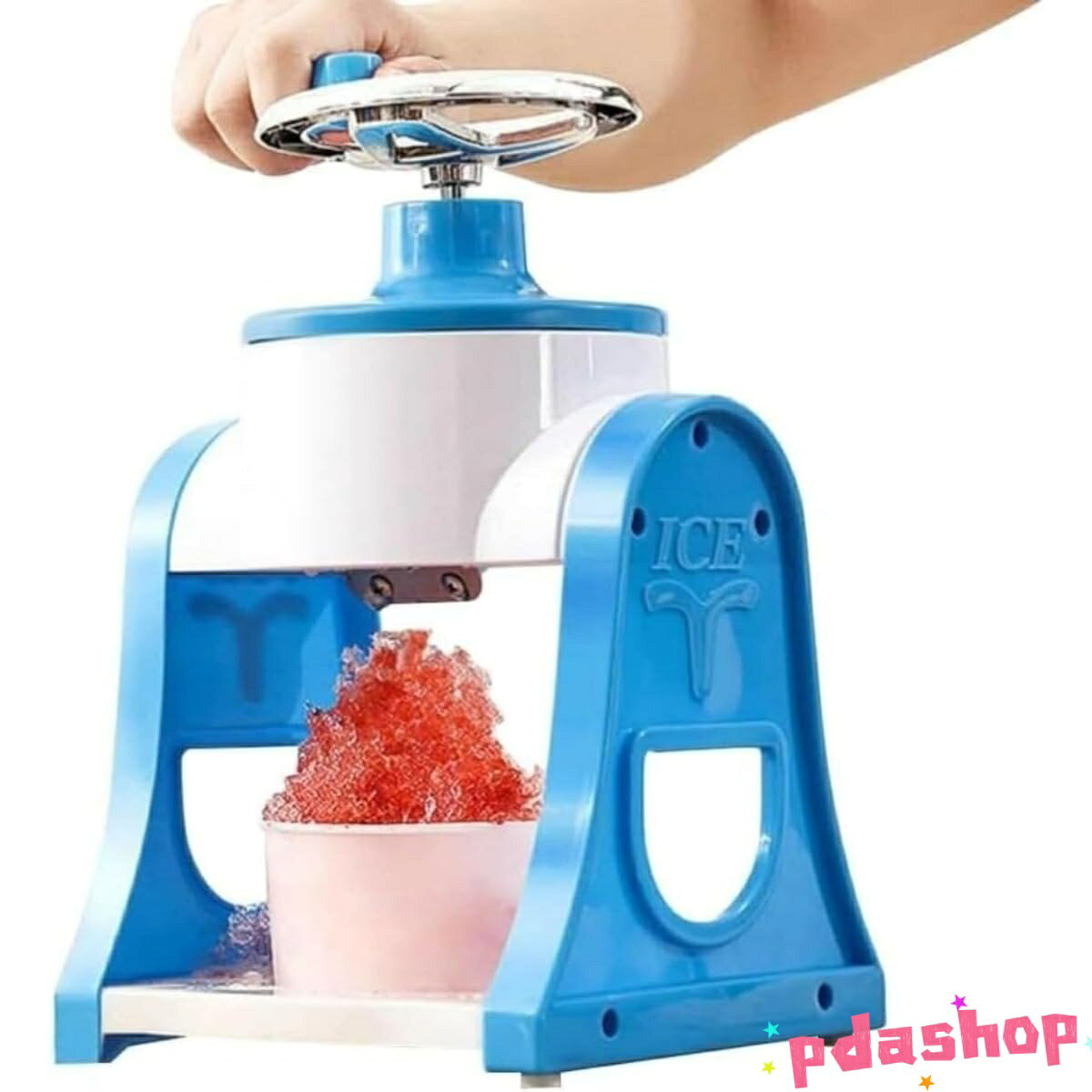 【全品2点で5%OFF】かき氷機 手動式 かきごおり機 かき氷器 バラ氷 THKJ 冷凍フルーツに適用 REENEW 味付き氷 ジュース ミルク氷 冷凍フルーツ 水洗える
