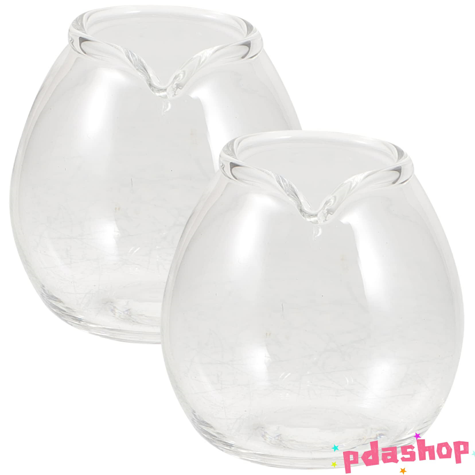 【全品2点で5%OFF】2 個 ミニ グラス ミルク カップ ピッチャー ソース用 THKJ 注ぎ口付き コーヒー用 クリア 注ぎ口付 人気 おすすめ 使いやすい 便利