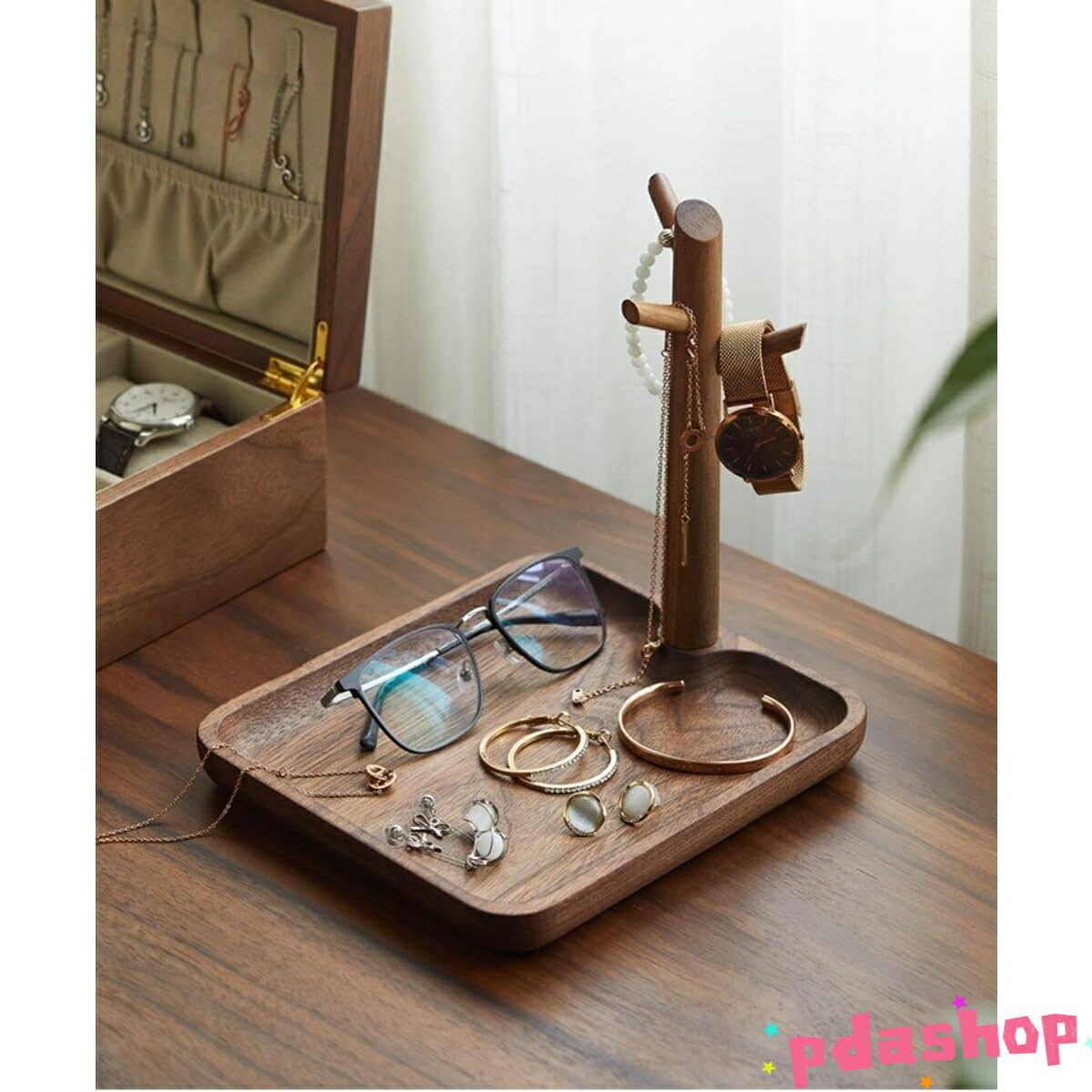 【全品2点で5%OFF】木製 収納 キースタンド 鍵置き 鍵ホルダー ジュエリートレイ THKJ ジュエリーツリー スタンド 小物置き インテリア 指輪 ピアス 人気