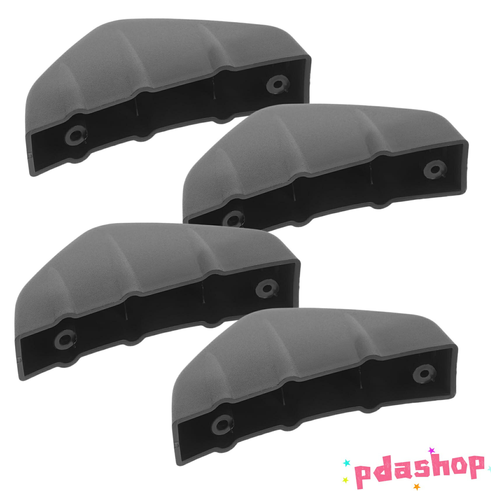 【全品2点で5%OFF】ユニバーサルフィット リアバンパースポイラーディフ THKJ ューザー 4個セット カーアクセサリー Pp素材 安定性向上 取り付け簡単