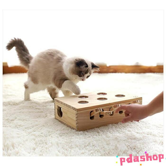 Toys - 【全品2点で5%OFF】猫 おもちゃ もぐらたたき 猫じゃらし モグラ叩き THKJ クローバー 猫遊び キャット 玩具 ペット グッズ 運度不足 ストレス 解消 人気