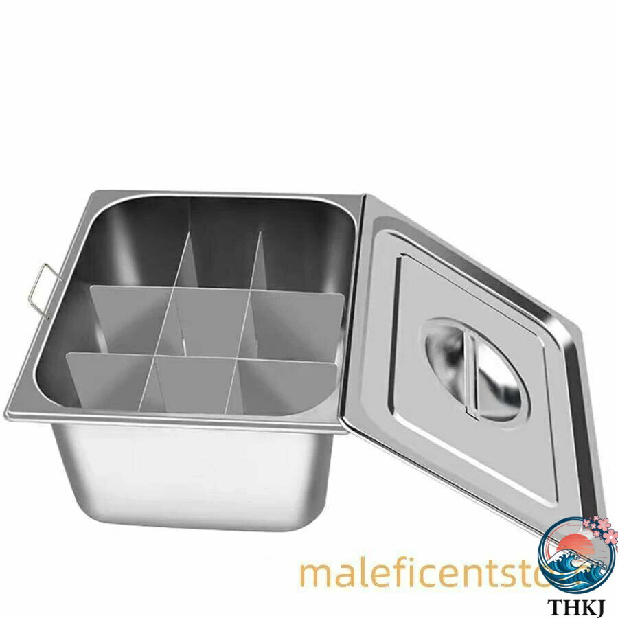 【全品2点で5%OFF】おでん鍋 IH対応 角 仕切り鍋 業務用 家庭用 両手鍋 ステンレス鋼 中華火鍋 卓上鍋 ..