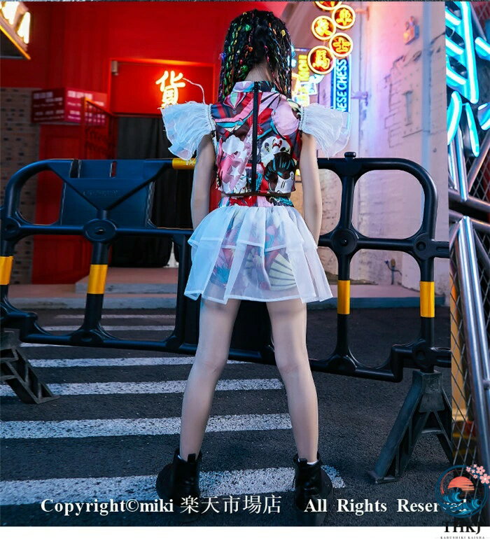 【全品5%ポイント】キッズダンス衣装 セットアップ チアダンス衣装 ダンス衣装 ヒ...