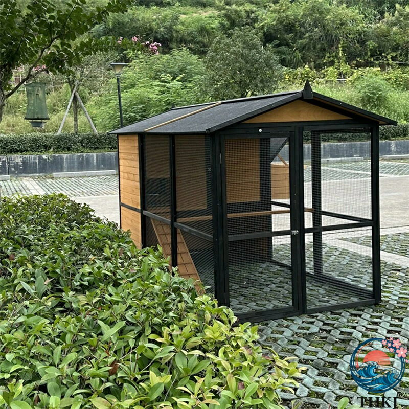 【全品2点で5%OFF】鶏小屋 大型無垢材鶏ケ...の紹介画像2