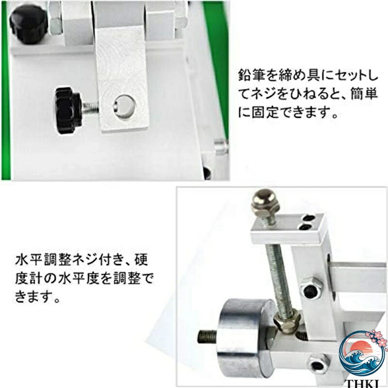 【全品2点で5%OFF】手動鉛筆硬度計、高精度ハンドヘルド塗装・鉛筆硬度計、鉛筆引っかき硬度計 鉛筆引っかき硬度試験機 鉛筆硬度試験器 塗装皮膜硬度計 硬度計 塗装皮膜硬度測定 卓上 6B〜6H鉛筆付き 簡単操作
