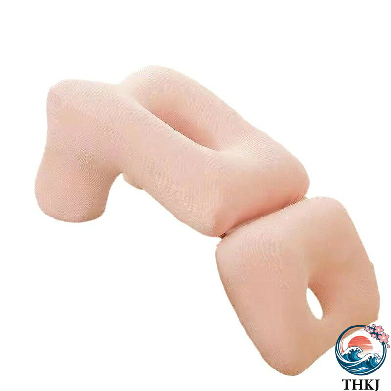 Muatsu Pillows - 【全品2点で5%OFF】昼寝 枕 デスク うつぶせ お昼寝枕 オフィス 仮眠用 THKJ デスクまくら 軽量 洗える クッション ピロー 携帯枕 昼寝枕 マクラ うたた寝