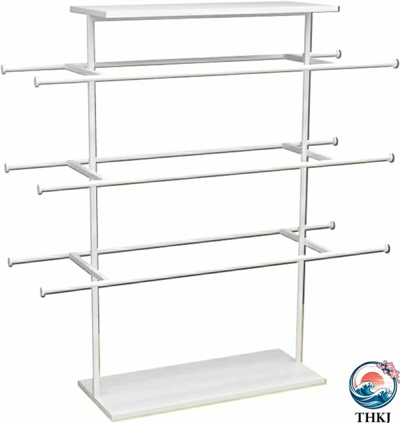 【全品2点で5%OFF】ハンガーラック、金属製の衣類の床棚 衣料品小売店パンティショーツブラディスプレイスタンド、ブティック下着金属ディスプレイラック、ランジェリーパンティ水着収納棚 ゴールド 150x38x135cm