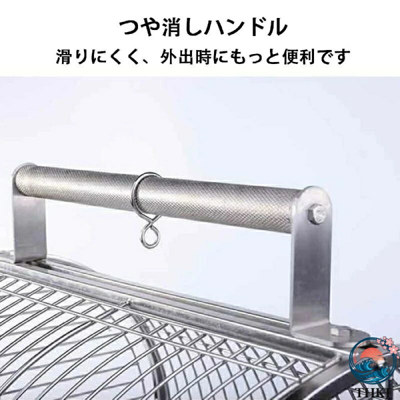 【全品2点で5%OFF】ステンレス鋼 鳥用キャリーかご 鳥小屋 携帯用小型オウム旅行ケージ ペットバードケージ 旅行鳥かご カナリア 鳥用キャリーかご バードケージ 鳥かご トレイ フードカップ2個 スタンディングスティック2本付き