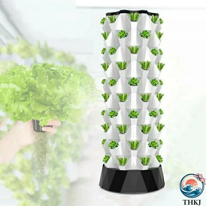 【全品2点で5%OFF】80ポッド ハイドロポニックタワー ガーデン水耕栽培システム エアロポニック ...