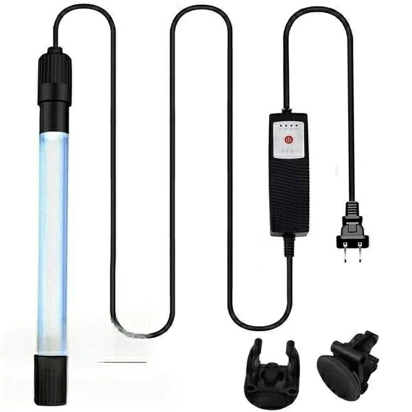 【全品2点で5%OFF】水槽用UV殺菌灯 タイマー付き 紫外線除菌ライト 水槽用 水中殺菌灯 淡水?海水両用 ..