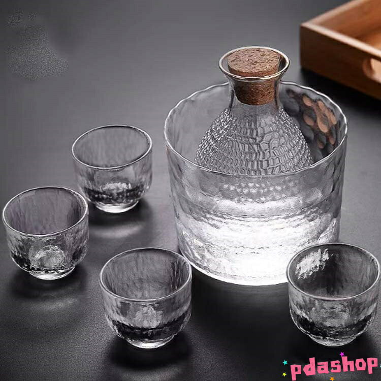 【全品5%ポイント】セット おちょこガラス 徳利 酒器セット 耐熱ガラス 冷酒器 ガ...