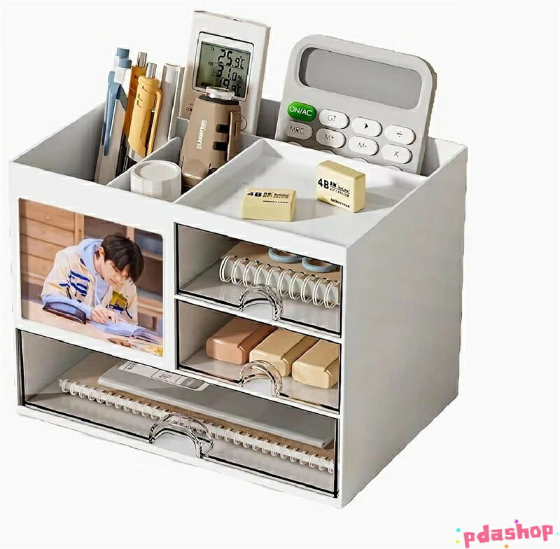 【全品2点で5%OFF】卓上収納 多機能 �