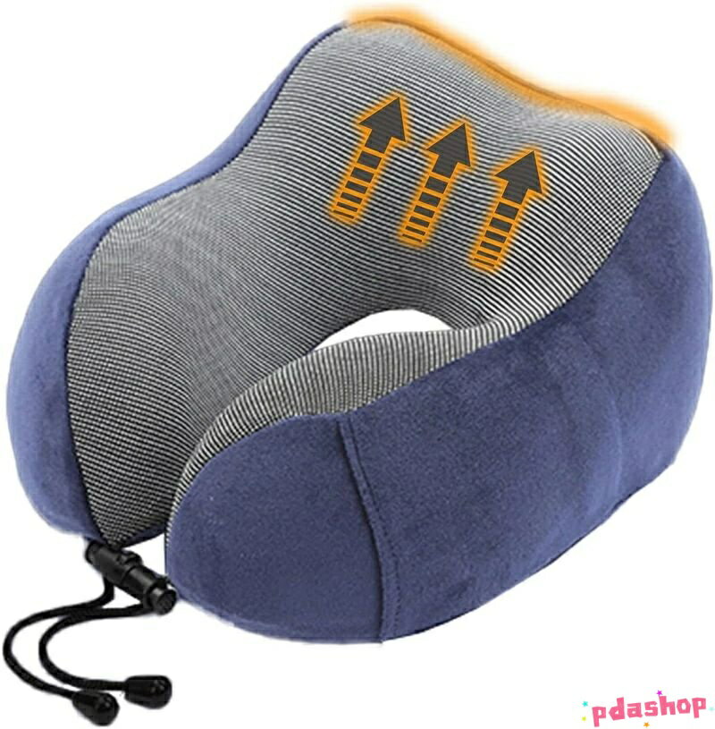 【全品2点で5%OFF】首枕 ストレートネック 低反発 枕 トラベルグッズ 快適グッズ 飛行機 車 旅行 洗える カバー u型