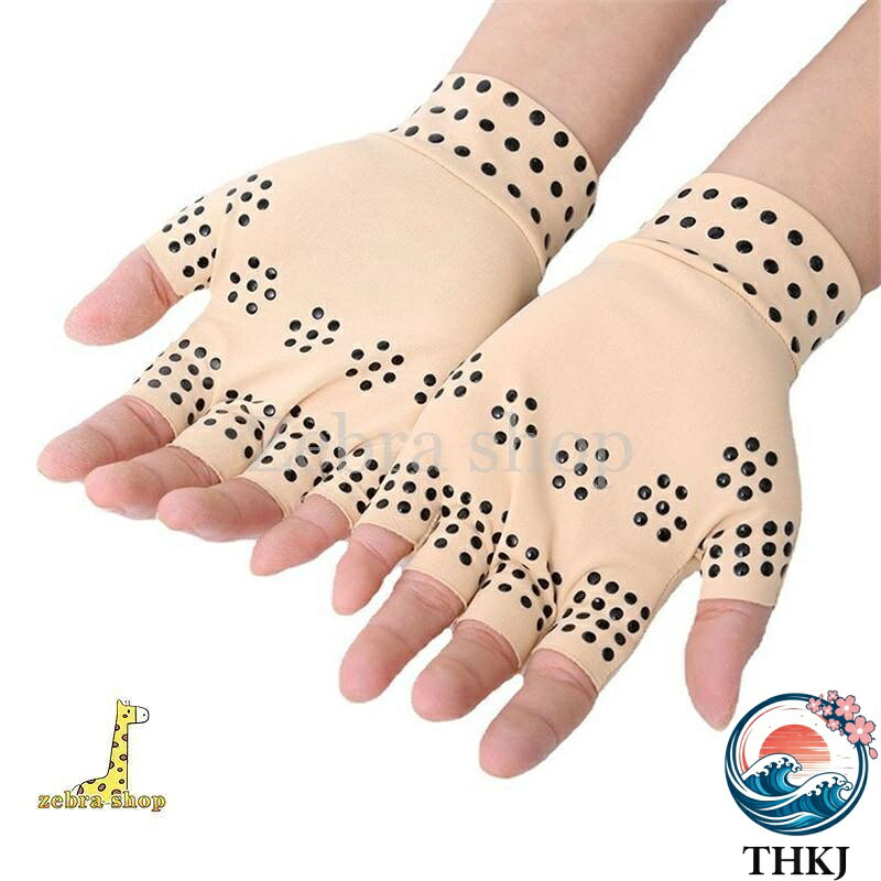 【全品5%ポイント】着圧磁気手指サポーター 関節保護固定マッサージ手袋