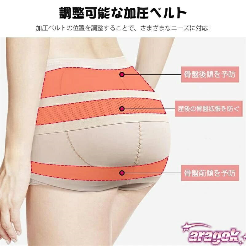PDA shopの【全品5%ポイント】履くタイプ骨盤ベルト 寝ながら骨盤ケア 腰恥骨簡単サポート｜アングル3
