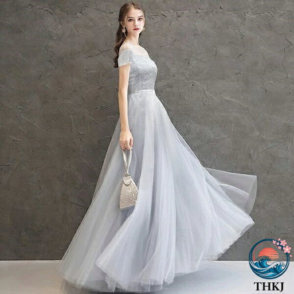 Rakuten - 【全品5%ポイント】ドレス 大人 ピアノ発表会 演奏会 結婚式 ロングドレス 大きいサイズ 編み上げ