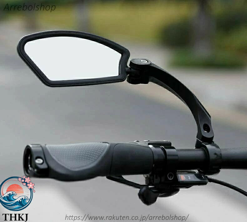 【全品5%ポイント】自転車用バックミラー 単品 左用 右用 バーエンドミラー サイク...