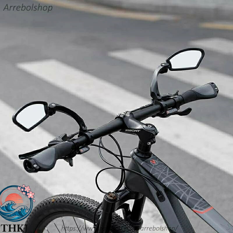 【全品5%ポイント】自転車用バックミラー 単品 左用 右用 バーエンドミラー サイク...