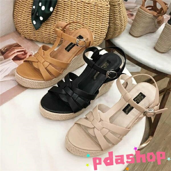 【全品2点で5%OFF】ウェッジソール サンダル 厚底 ウエッジソール THKJ 厚底サンダル レディース かかとあり ヒールサンダル アンクルストラップ 人気 2